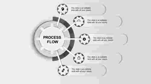 ppt template for process flow-process flow-gray-5